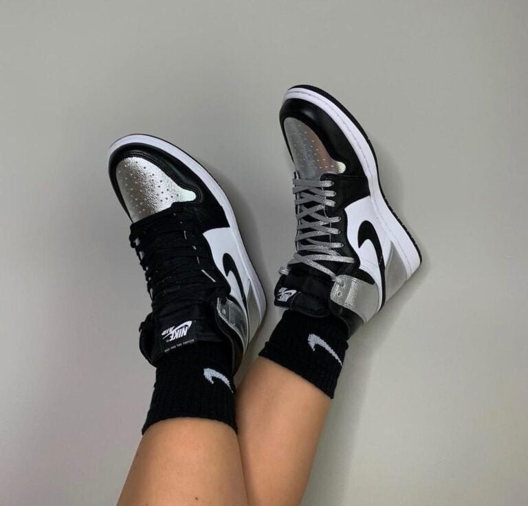 jordan 1 silver toe stock x